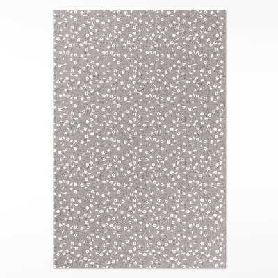 Vinyl vloerkleed Delicaat boho-patroon met wilde bloemenweide