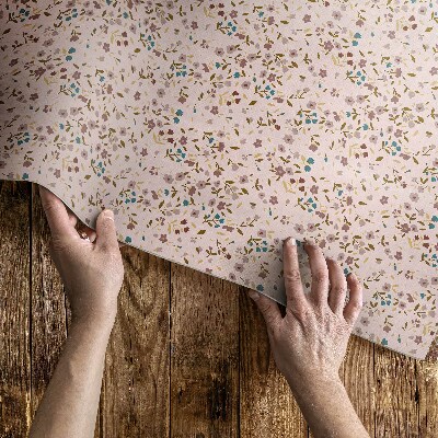 Vinyl vloerkleed Kleine bloemen in een veldweide, boho-stijl