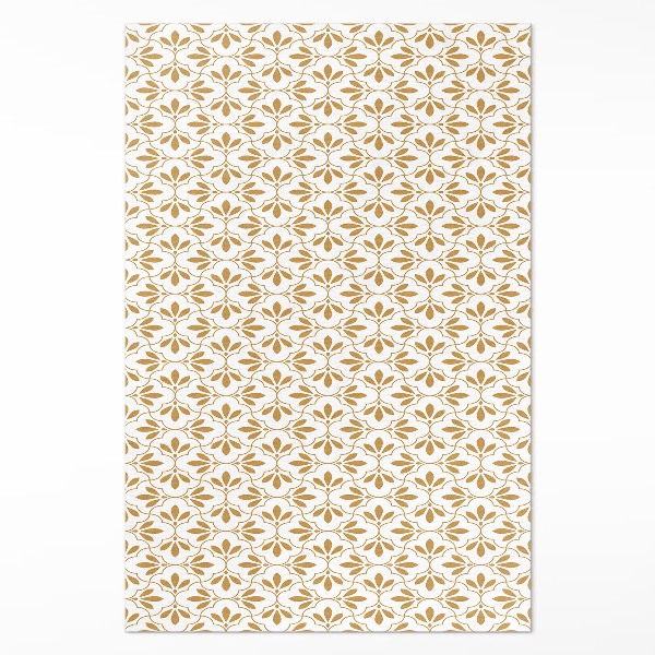 Tapijt vinyl Decoratieve bladeren, regelmatig patroon