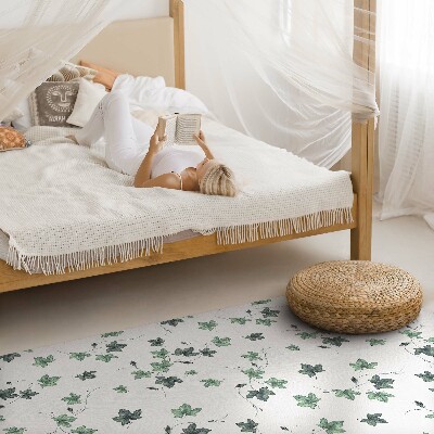 Vinyl vloerkleed Kleine blaadjes, plantmotieven