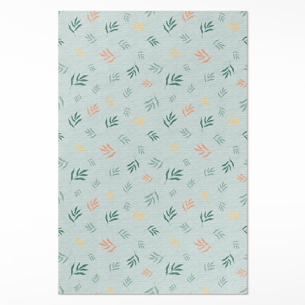 Vinyl tapijt Kleine takjes boho plantmotieven