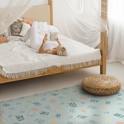 Vinyl tapijt Kleine takjes boho plantmotieven