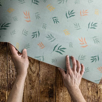 Vinyl tapijt Kleine takjes boho plantmotieven