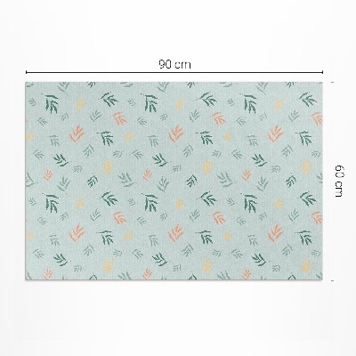 Vinyl tapijt Kleine takjes boho plantmotieven