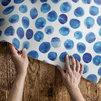 Tapijt vinyl Waterverfstippen geschilderde vormen