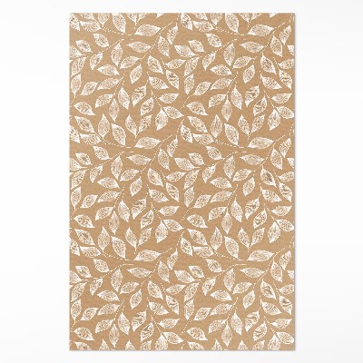 Vinyl tapijt Boho lineaire takjes met bladeren