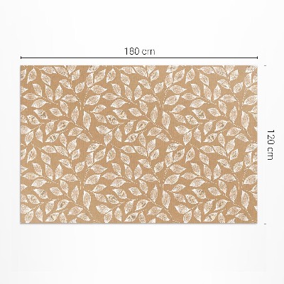 Vinyl tapijt Boho lineaire takjes met bladeren