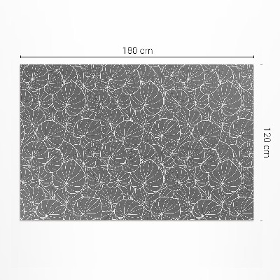 Tapijt vinyl Lineair bladeren boho-ontwerp