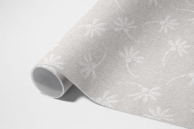 Vinyl vloerkleed Delicate Boho madeliefjes op stof