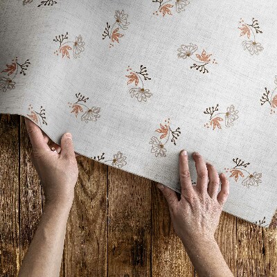 Vinyl tapijt Kleine bloemen op boho-stof