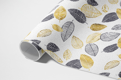 Tapijt vinyl Lichte en donkere bladeren in een modieus natuurpatroon