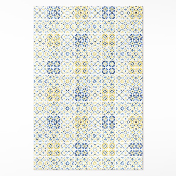 Vinyl vloerkleed Spaanse mozaïektegels