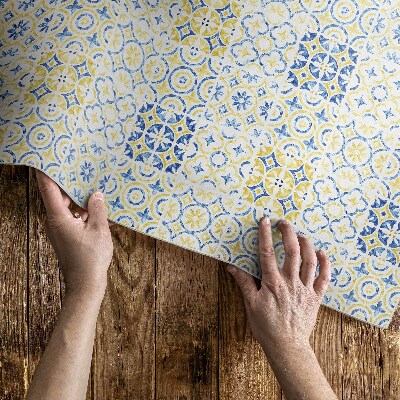 Vinyl vloerkleed Spaanse mozaïektegels