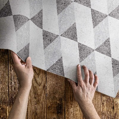 Tapijt vinyl Geometrische stenen tegels