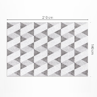 Tapijt vinyl Geometrische stenen tegels