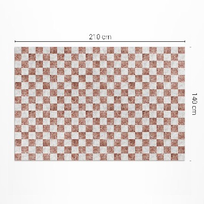 Vinyl vloerkleed Marmeren schaakbordsteenmozaïek