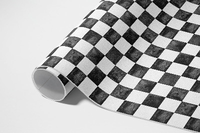 Tapijt vinyl Monochroom stenen schaakbord