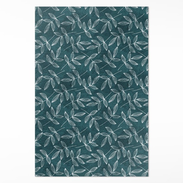 Vinyl vloerkleed Minimalistische boho-bladtakjes