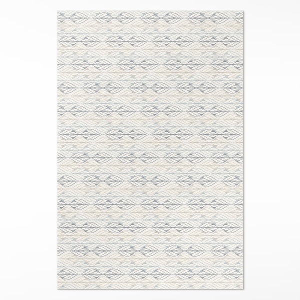 Tapijt vinyl Regelmatig bladeren oosters boho patroon