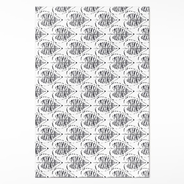 Vinyl vloerkleed Boho bladeren regelmatig patroon