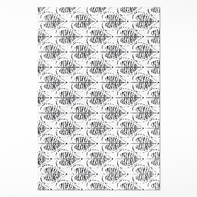 Vinyl vloerkleed Boho bladeren regelmatig patroon