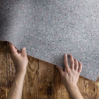 Vinyl tapijt Kleurrijke stippen retro details