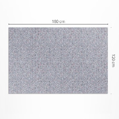 Vinyl tapijt Kleurrijke stippen retro details