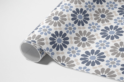 Tapijt vinyl Pastelkleurige bloemen, delicaat, regelmatig patroon