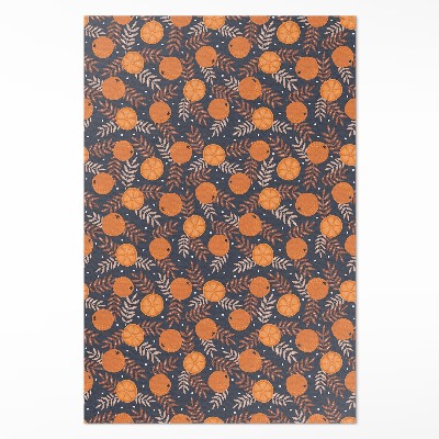 Vinyl vloerkleed Illustratie van sinaasappels en bladeren