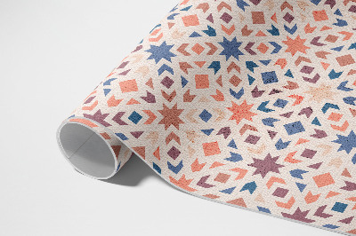 Tapijt vinyl Pastel Sterren en Pijlen Vintage Patroon