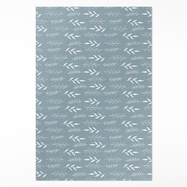 Vinyl vloerkleed Minimalistische illustratie van takjes en bladeren