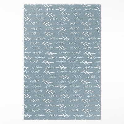 Vinyl vloerkleed Minimalistische illustratie van takjes en bladeren