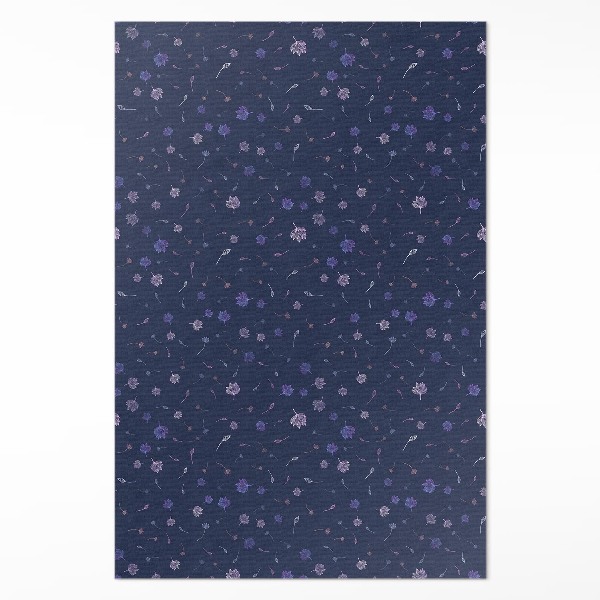 Vinyl tapijt Kleine boho wilde bloemen