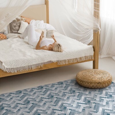 Vinyl vloerkleed Geschilderde parketvloer met visgraatmotief