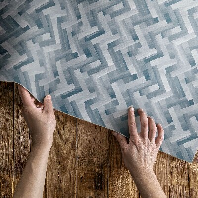 Vinyl vloerkleed Geschilderde parketvloer met visgraatmotief