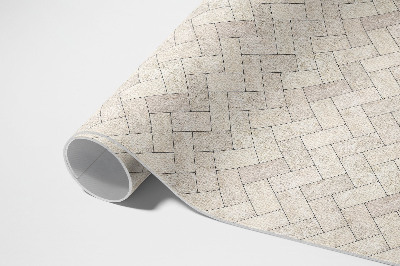 Vinyl vloerkleed Visgraatstenen bestrating