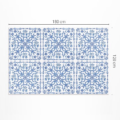 Tapijt vinyl Decoratieve plantenornamenttegels