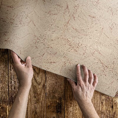 Vinyl tapijt Lineaire herfstbladeren in boho-stijl