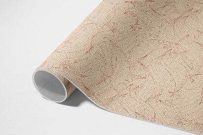 Vinyl tapijt Lineaire herfstbladeren in boho-stijl