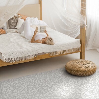 Tapijt vinyl Kleine takken, delicate boho-stijl