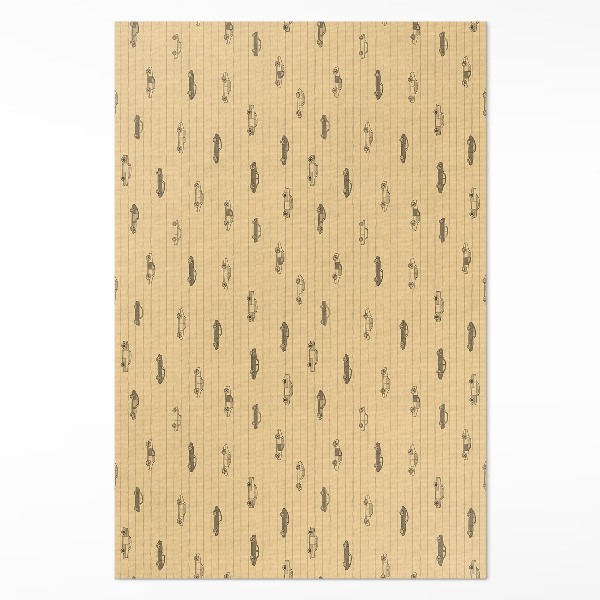 Vinyl vloerkleed Oude retro oldtimers