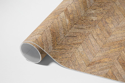 Tapijt vinyl Vintage houten visgraat parketvloer