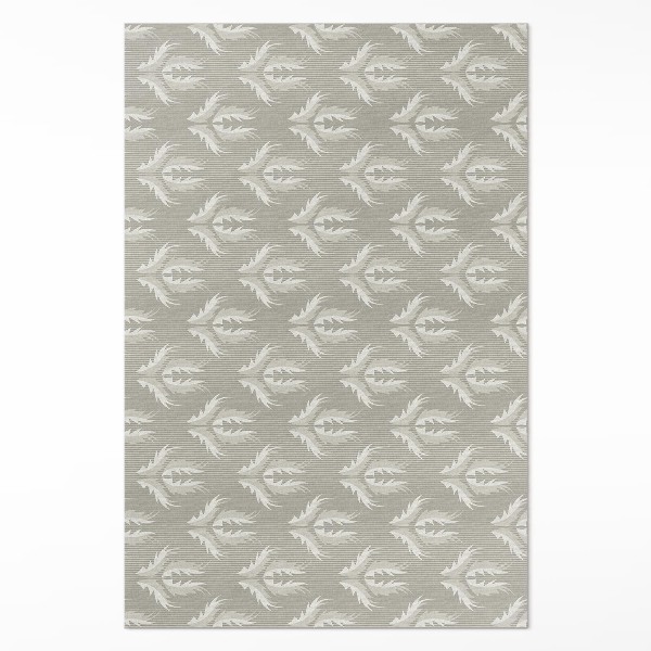 Vinyl vloerkleed plantenornament regelmatig patroon