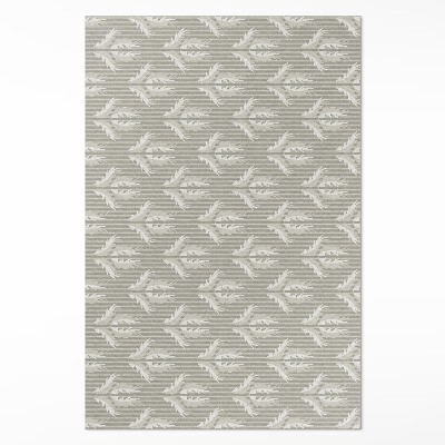 Vinyl vloerkleed plantenornament regelmatig patroon