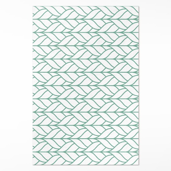 Tapijt vinyl Lineair bladeren minimalistisch patroon