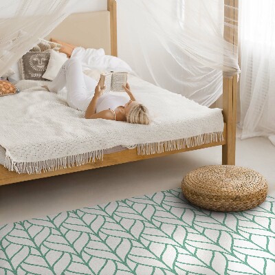 Tapijt vinyl Lineair bladeren minimalistisch patroon