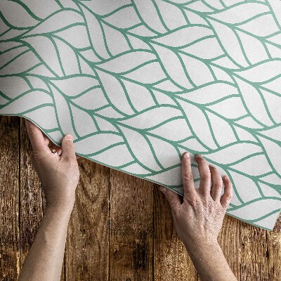 Tapijt vinyl Lineair bladeren minimalistisch patroon