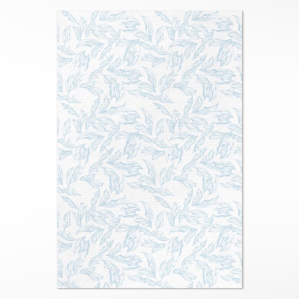 Vinyl vloerkleed Schets van elegante vintage bladeren