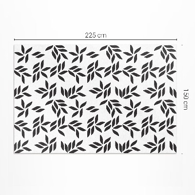 Vinyl tapijt Minimalistisch bladpatroon