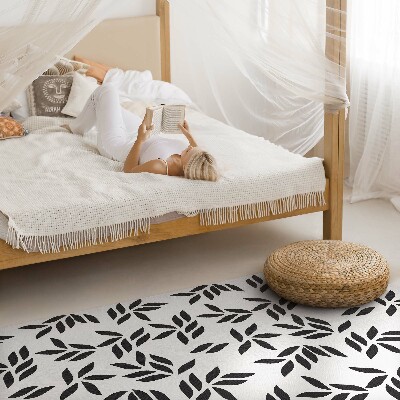 Vinyl tapijt Minimalistisch bladpatroon